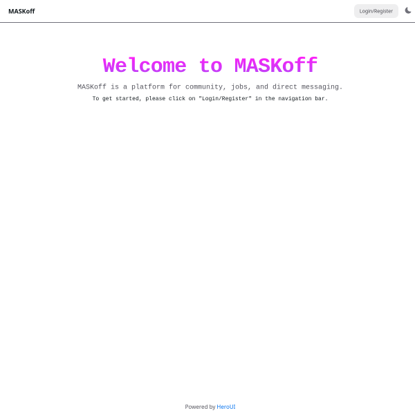 Maskoff screenshot